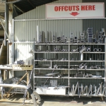 Aluminium offcuts and extrusion